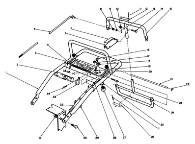Part Location Diagram of 74-0840 Toro DISCONTINUED