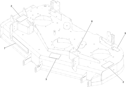 Deck Decal Assembly No. 144-6586 Diagram and Parts List for 74048TE 412600000 - 414071669 Toro Lawn Tractor