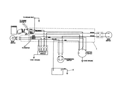 Electrical Schematic Diagram and Parts List for 56125 2000001 - 2999999 Toro Lawn Tractor