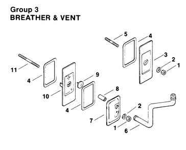 Breather & Vent-Engine Kohler Model No. Mv16s-Type Ps56519 Diagram and Parts List for 30180 490731 - 499999 Toro Lawn Tractor Accessories