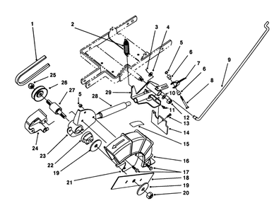 Part Location Diagram of 57-7040 Toro DISCONTINUED