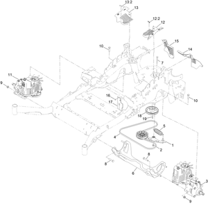 Part Location Diagram of 142-6499 Toro Guard-Hydro, Rear Lh