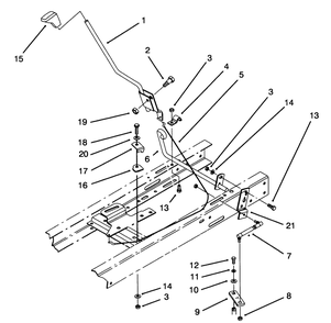 Shift Assembly Diagram and Parts List for 71184 5900001 - 5910000 Toro Lawn Tractor
