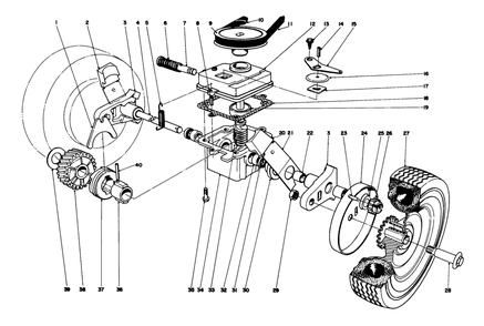 Gear Case Assembly Diagram and Parts List for 16255 4000001 - 4999999 Toro Lawn Mower