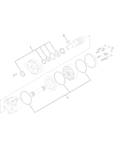 Hydraulic Motor Assembly Diagram and Parts List for 78593 403400000-999999999 Toro Lawn Mower