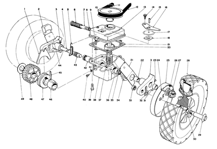 Gear Case Assembly Diagram and Parts List for 16770 3000001 - 3999999 Toro Lawn Mower