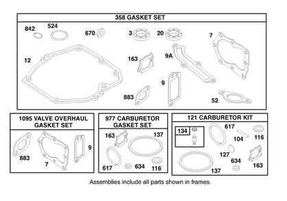 Engine Briggs & Stratton Model 12u802-0639-01 Diagram and Parts List for 20714 7900001 - 7999999 Toro Lawn Mower