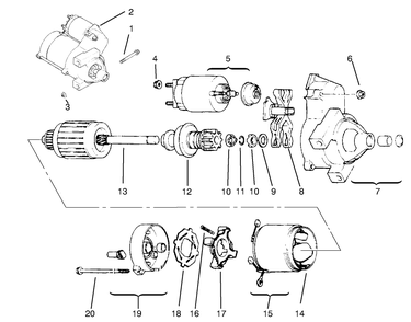 Starting System Diagram and Parts List for 72104 7900001 - 7999999 Toro Lawn Tractor