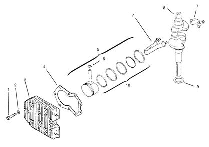 Part Location Diagram of 5201493 Toro Crankshaft