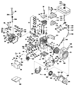 Engine, Tecumseh Model No. H70-130176f (7 H.P. Snowthrower Model No. 38050) Diagram and Parts List for 38050 4000001 - 4999999 Toro Snow Blower
