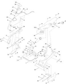 Styling Pod Assembly Diagram and Parts List for 76401 417300000 - 417359999 Toro Lawn Tractor