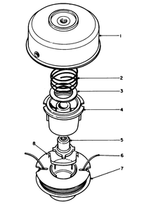 Tap & Trim Head 46-2800 (Optional) Diagram and Parts List for 51644 5000001 - 5999999 Toro Trimmer