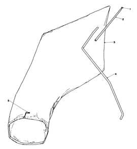 Giant Bagging Kit No. 29-9750 (Optional) Diagram and Parts List for 16340C 5000001 - 5999999 Toro Lawn Mower
