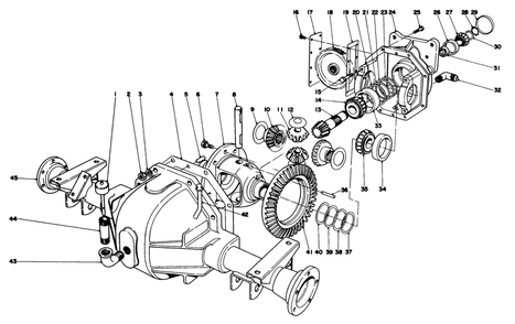 Differential Assembly Diagram and Parts List for 30760 90001 - 99999 Toro Lawn Tractor