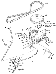 Transmission Assembly (212-5) Diagram and Parts List for R2-12O502 2000001 - 2999999 Toro Lawn Tractor
