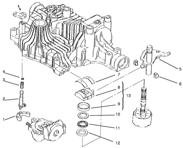 Range Shift Diagram and Parts List for 72110 7900001 - 7999999 Toro Lawn Tractor