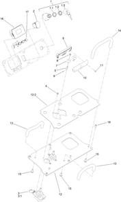 Part Location Diagram of 122-2152 Toro Controller, Tdm-1601