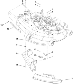 Part Location Diagram of 105-2675-01 Toro Guard-Left