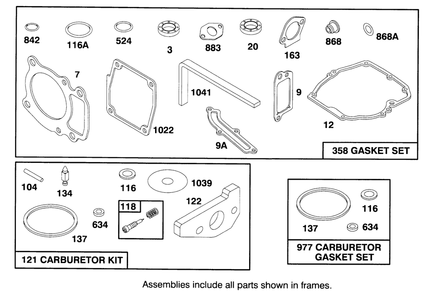 Engine Gts-150 Diagram and Parts List for 26635BC 4900001 - 4999999 Toro Lawn Mower