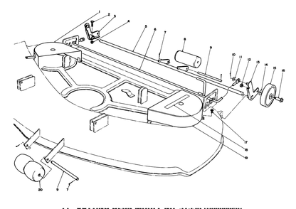 44" Cutting Deck Model No. 57358 (Continued) Diagram and Parts List for 57358 6000001 - 6999999 Toro Lawn Mower