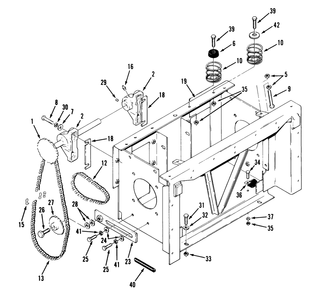 Transmission Drive Frame Diagram and Parts List for Z1-24OE05 2000001 - 2999999 Toro Lawn Tractor