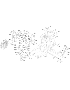Hydraulic Tank And Track Shaft Assembly Diagram and Parts List for 22328 409588176 - 409985646 Toro Lawn Tractor Accessories