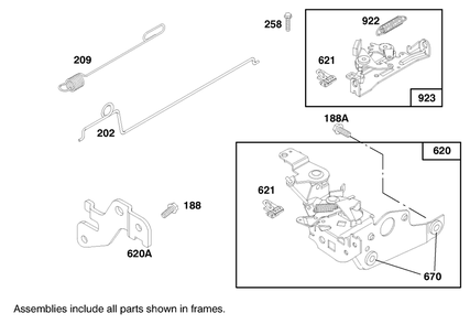 Engine Briggs & Stratton Model 12f802-1750-A1 Diagram and Parts List for 20445 7900001 - 7999999 Toro Lawn Mower