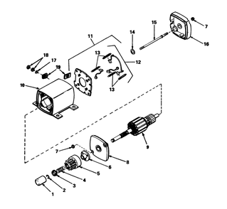 12 Volt Electric Starter No. 33605 (Model 56127) Diagram and Parts List for 56123 9000001 - 9999999 Toro Lawn Tractor