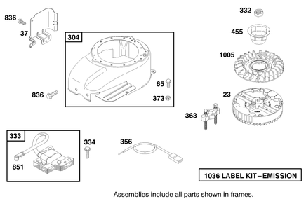 Engine Gts-200 Diagram and Parts List for 22158 9900001 - 9999999 Toro Lawn Mower