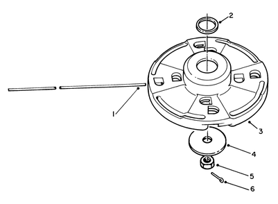 Fixed Line Head (Optional) Diagram and Parts List for 51644 6000001 - 6999999 Toro Trimmer