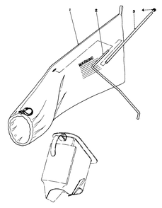 Giant Bag Kit No. 22-4810 (Optional) Diagram and Parts List for 23307 8000001 - 8999999 Toro Lawn Mower