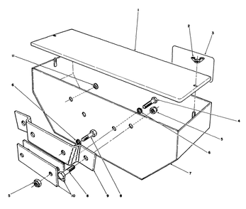Weight Box Kit Model No. 62-6590 (Optional) Diagram and Parts List for 30718 1000001 - 1999999 Toro Lawn Tractor