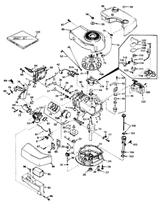 Engine Tecumseh Model No. Tnt 100-10066c Diagram and Parts List for 20762 0000001 - 0999999 Toro Lawn Mower