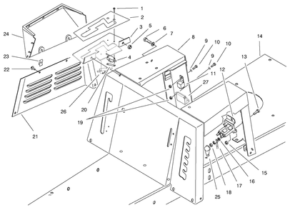 Seat Body & Side Panel Assembly Diagram and Parts List for 70171 9900001 - 9999999 Toro Lawn Tractor