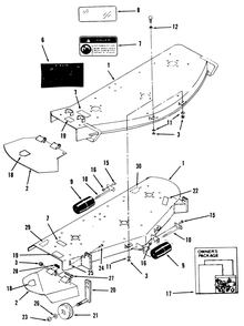 Part Location Diagram of 92-7697 Toro 60