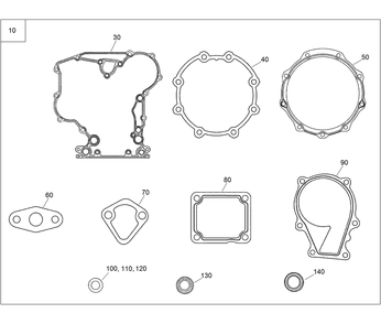 Lower Gasket Kit Diagram and Parts List for 22328 408963400 - 409588175 Toro Lawn Tractor Accessories