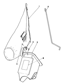 Bagging Kit No. 47-6510 (Optional) Diagram and Parts List for 16299C 8000001 - 8999999 Toro Lawn Mower