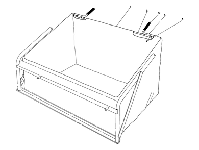 Leaf Bag Model 59123 (For Use On Twin Bagger Grass Catcher Model No. 59122 Only) (Optional) Diagram and Parts List for 56145 7000001 - 7999999 Toro Lawn Tractor
