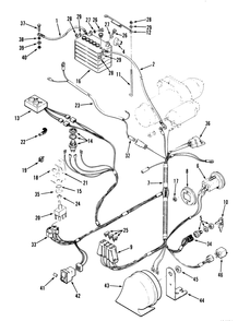Electrical System Diagram and Parts List for Z1-24OE05 2000001 - 2999999 Toro Lawn Tractor