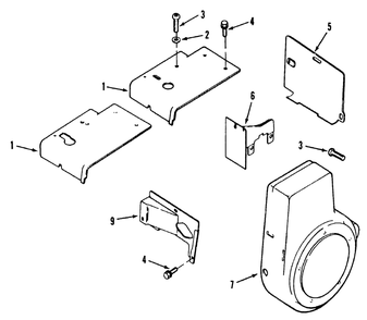 Kohler Baffles And Shrouds Diagram and Parts List for 31-10K803 2000001 - 2999999 Toro Lawn Tractor