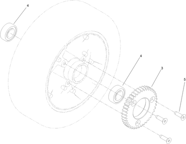 Wheel Assembly Diagram and Parts List for 22203TE (312000001-312999999)(2012) Toro Lawn Mower