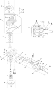 Rh Hydro Assembly Diagram and Parts List for 74945 401800000-403226783 Toro Lawn Tractor