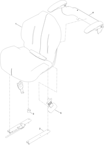 Seat Assembly No. 163-6014 Diagram and Parts List for 76606 400000000 - 417419999 Toro Lawn Tractor