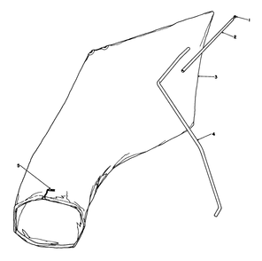 Giant Bagging Kit No. 29-9750 (Optional) Diagram and Parts List for 16585 1000001 - 1999999 Toro Lawn Mower