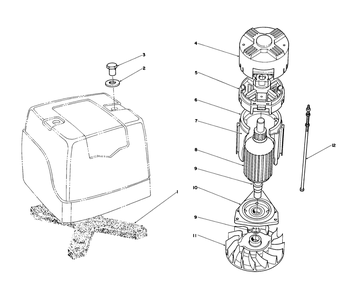 Motor Briggs & Stratton Model No. 748001-0334-01 Diagram and Parts List for 20564C 7000001 - 7999999 Toro Lawn Mower