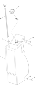 Fuel Tank Assembly No. 140-1679 Diagram and Parts List for 22370 413000000 - 414487256 Toro Lawn Tractor Accessories
