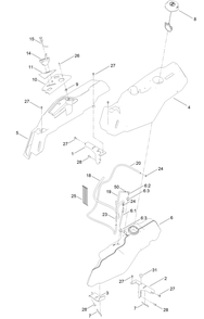 Fuel Pod Assembly Diagram and Parts List for 75746TA 410040000 - 411599999 Toro Lawn Tractor