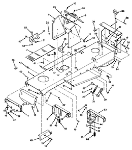 Frame Assembly Diagram and Parts List for R2-12O502 2000001 - 2999999 Toro Lawn Tractor