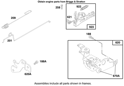 Engine Briggs & Stratton Model 12f802-0667-01 Diagram and Parts List for 20914 7900001 - 7999999 Toro Lawn Mower