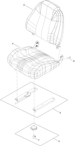Seat Assembly No. 147-8731 Diagram and Parts List for 77507 400000000 - 415499999 Toro Lawn Tractor